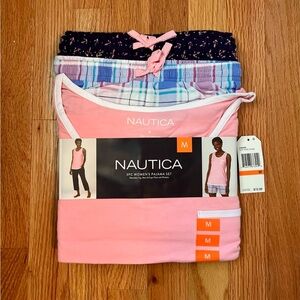 Nautica 3 piece pajama set Size M